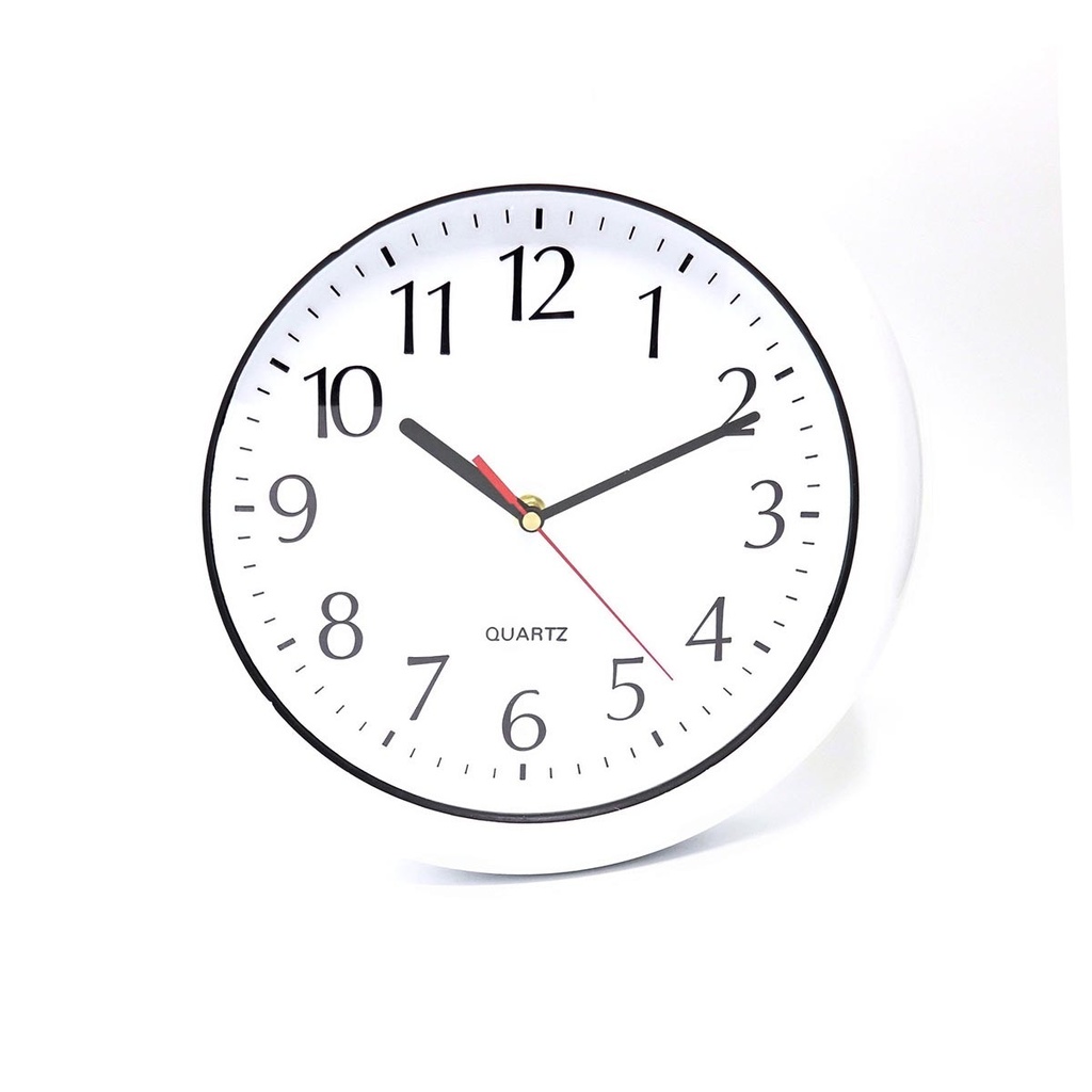 12" White Clock